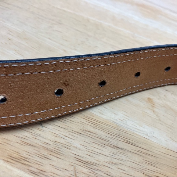 3D Purple Zebra Print Studded Leather Belt- Large - Picture 8 of 10